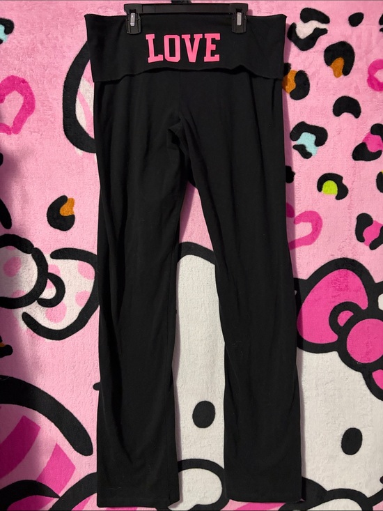 Victoria's Secret Pants - Victoria’s secret Fold over flare yoga pants